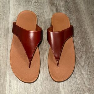 Nordstrom Fitflop Lulu Leather Womens Ladies Flip Flop